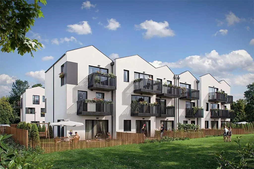 White Apartment 5 Min Airport Познань